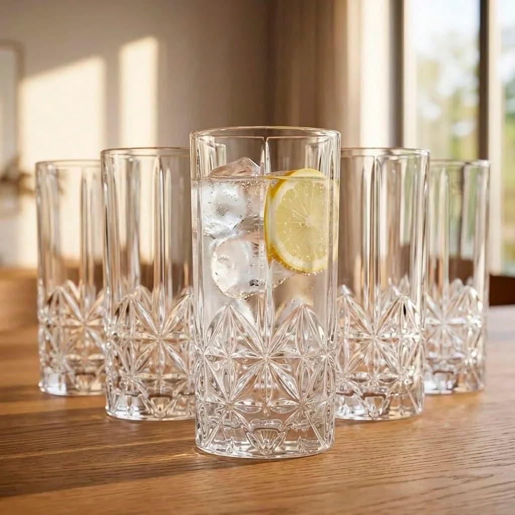 Conjunto de copos altos para drinks (6 un)
