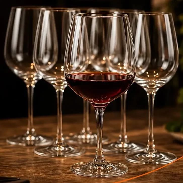 Kit de Taças de Cristal para Vinho e Champanhe